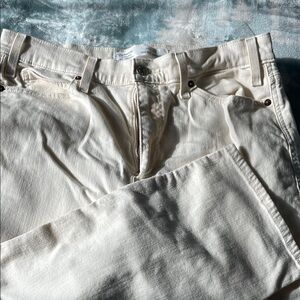 Cream Stretch Levi Jeans